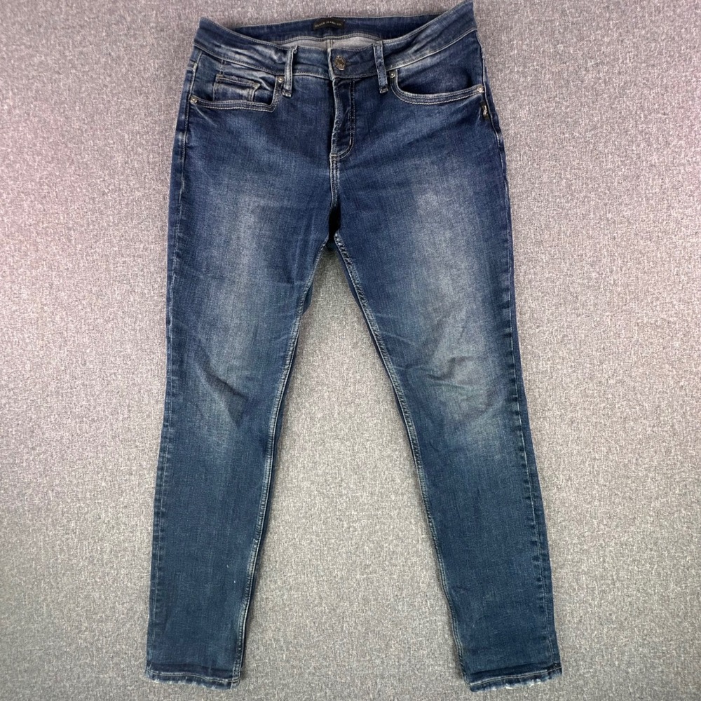 Silver Jeans Co. Jeans Womens 31 Boyfriend Blue L27101EAE320 Dark Wash Stretch